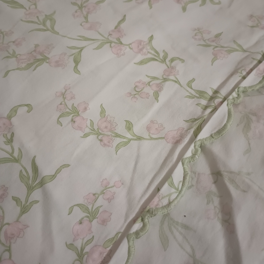 Schweitzer Linen Floral Bedding 1 Flat Sheet 100% Finest Egyptian Cotton